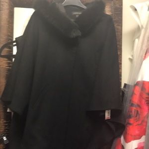 Cashmere cape jacket